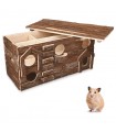 Casuta din lemn pentru hamsteri cu labirint, 50947.01