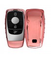 Husa Cheie Auto pentru Mercedes Benz - Smart Key, Silicon, Rose Gold, 45328.93