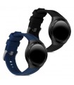 Set 2 curele pentru Huawei Watch GT 2e, Silicon, Negru / Albastru, 52656.01