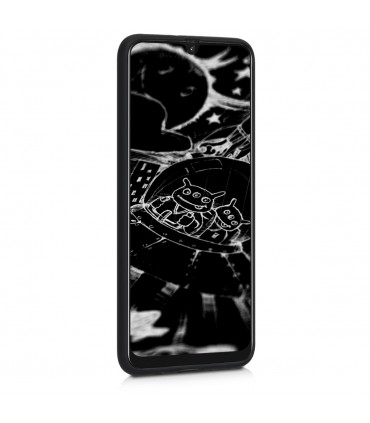 Husa pentru Samsung Galaxy A50, Silicon, Negru, 48656.04
