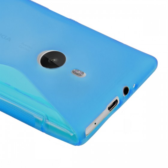 Husa pentru Nokia Lumia 925, Silicon, Albastru, 14491.04