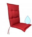 Perna hidrofuga pentru scaun cu spatar inalt Jemidi, 120 x 50 cm, Rosu, Poliester, 55522.09