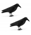 Set 2 x Momeala falsa de corb negru Navaris, 15" x 5" x 4,3", 54256.02